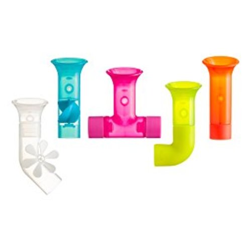 Boon Building Bath Pipes Toy Set, Set of 5