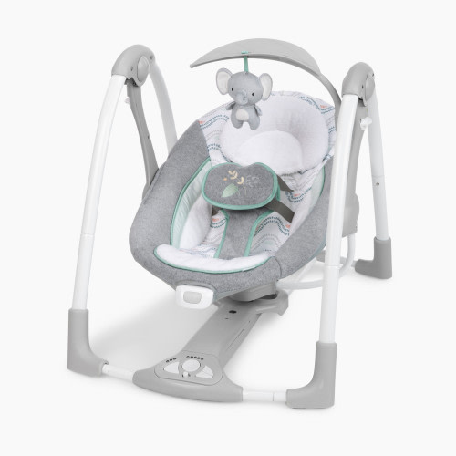 Ingenuity ConvertMe 2-in-1 Compact Portable Baby Swing 2 Infant Seat - Swell
