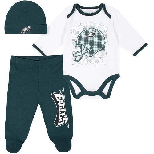 Gerber Unisex Baby NFL Team Footed Pant and Bodysuit Gift Set