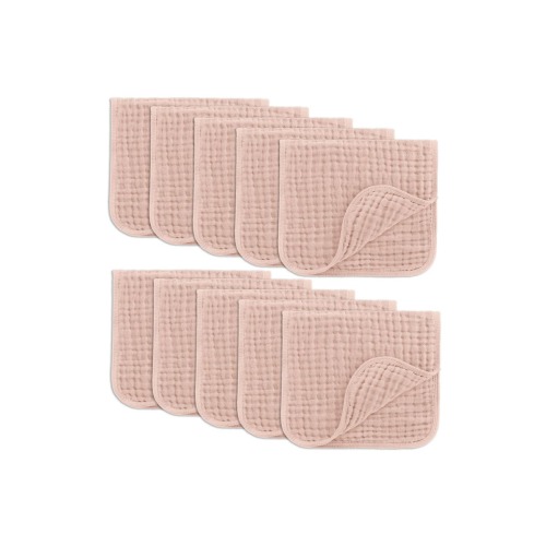 Muslin Burp Cloths - Pack of 10