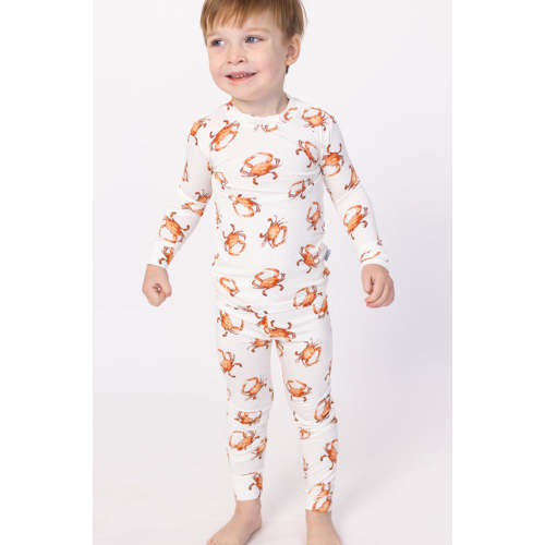 Southern Slumber Orange Crab 2-Piece Bamboo Pajama Set – zukababy
