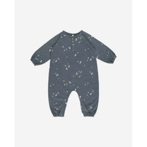 Henley Jumpsuit || Paisley