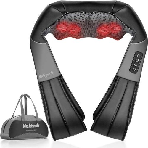 Nekteck Shiatsu Neck and Back Massager with Soothing Heat, Electric - TikTok Shop