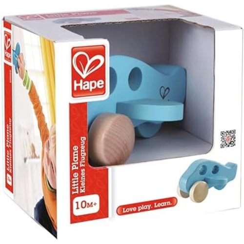 Hape Wooden Mini Airplane| Wooden Educational Learning Toys for Toddler Gift