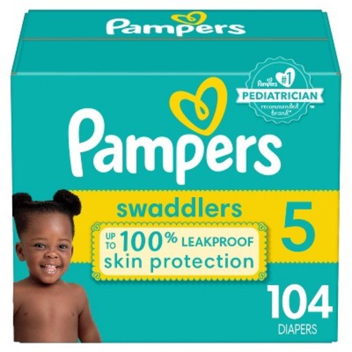 Pampers Swaddlers Active Baby Diapers Enormous Pack - Size 5 - 104ct