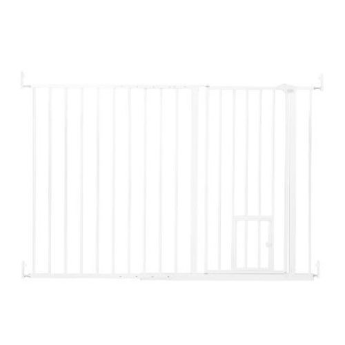 Carlson Extra Tall Maxi Maxi Gate with Door for Dog Crate - White