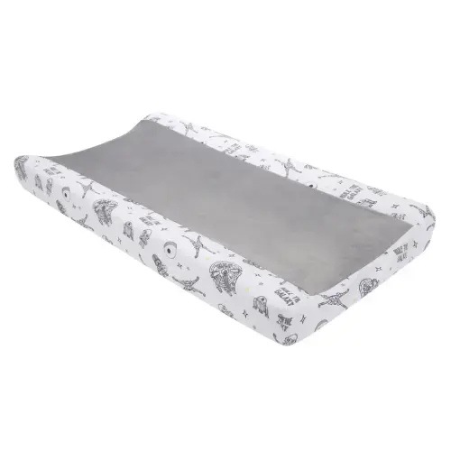 Star Wars Millennium Falcon White/Gray Soft Changing Pad Cover – Lambs & Ivy