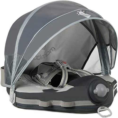 Mambobaby Add Tail Newest No.07 Airplane Baby Float with Sun Canopy – Gray