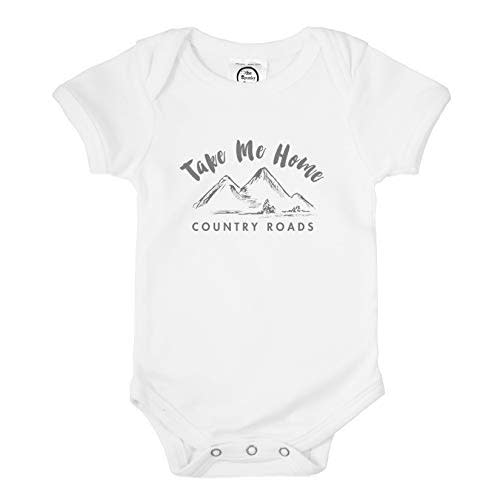 The Spunky Stork Take Me Home Country Roads Organic Cotton Baby Bodysuit