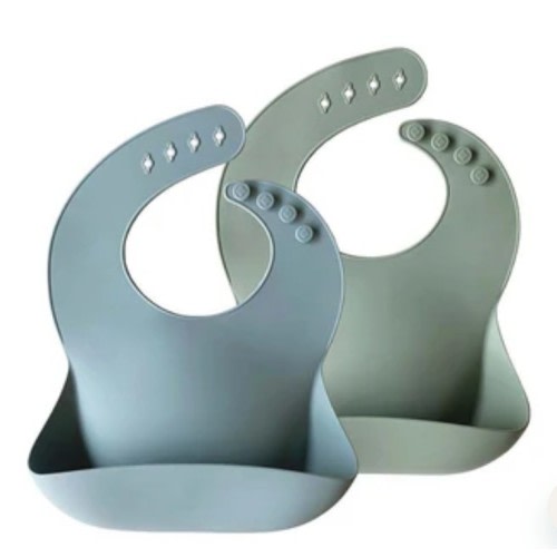 Silicone Baby Bib - 2 Pack