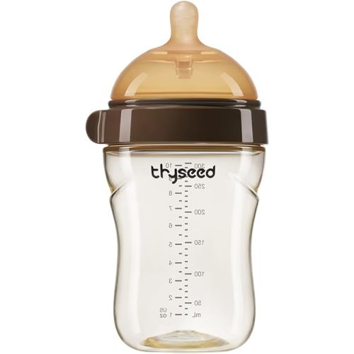 Bottles for Breastfed Baby Who Refuses Bottle Toddler Breastlike Breastfeeding PPSU Bottle That Looks Like A Breast 10oz/300mL 3-7 Months 1 Pack