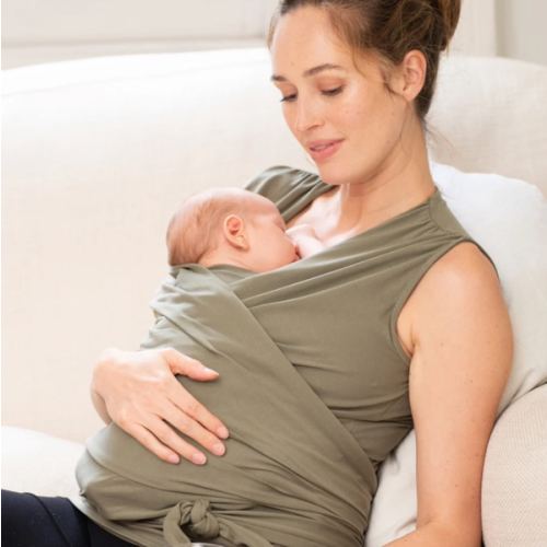 Khaki Cotton Skin to Skin Top | Seraphine