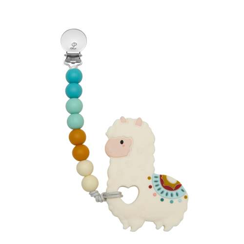 Pacifier Clip Teether Set - Llama