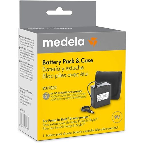 Medela Pump in Style Battery Pack, Portable Unit for 9 Volt Pump in Style Advanced Breast Pump Uses AA Batteries, Authentic Medela Spare Parts