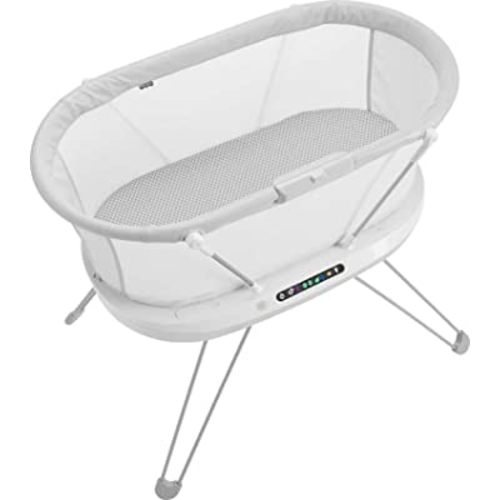 Fisher-Price Baby Bedside Sleeper Luminate Bassinet with Sound Detection Plus Customizable Lights Music and Sounds, Multi color