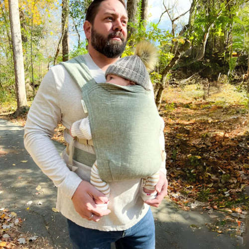 Green Baby Carrier | Ergonomic Soft Structured Carrier