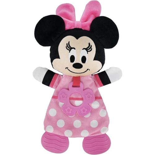 Kids Preferred Disney Baby Minnie Mouse Plush and Sensory Crinkle Teether Toys for Newborn Baby Boys and Girls 11 inches