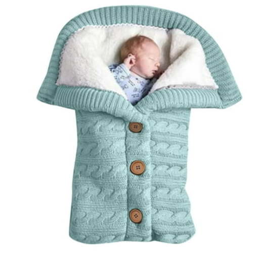 JDEFEG Baby Blankets for Boys Organic Unisex Swaddle Blankets Soft Thick Knit Baby Girls Boys Stroller Wraps Baby Accessory Boy Girl Blanket Cotton Green One Size
