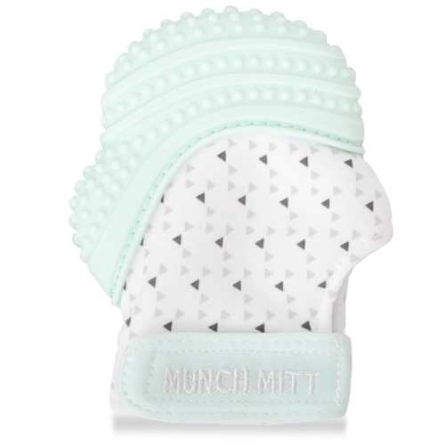 Mint Green Triangles Munch Mitt
