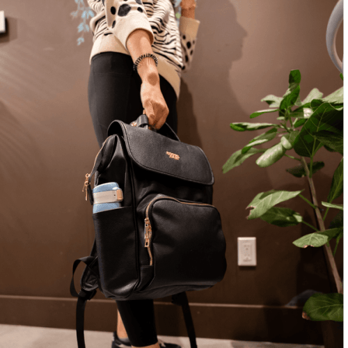 Women’s Diaper Bag Backpack - Best Leather Diaper Bag Backpack for Women Gift | Affordable & Stylish Diaper Backpack Bag | UPPER | La Madison - Elegant Vegan Leather Diaper Bag Backpack - UPPER Brand