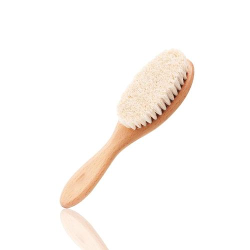 BoAn Wooden Baby Hair Brush,Natural Soft Goat Bristles,Cradle Cap Brush for Newborns & Toddlers,Perfect Scalp Grooming Product for Infant