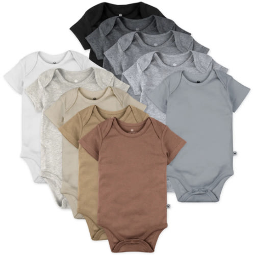 10-Pack Organic Cotton Short Sleeve Bodysuits | Honest Baby Clothing