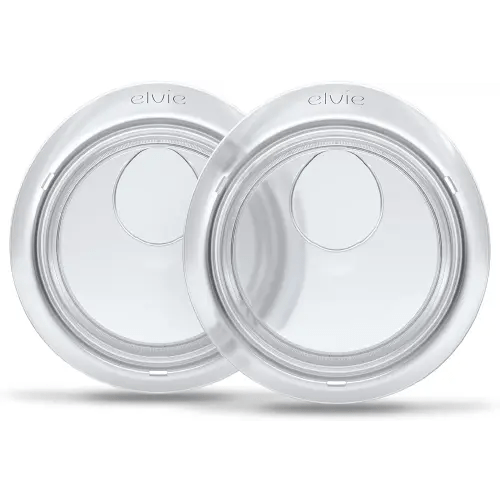 Elvie Catch Milk Collection Shells | Set of Two Discreet Leak-Protection Silicone Cups, Reuse Your Milk| Reusable Breast Shells Collect Up to 1oz | No More Wasted Milk or wasteful Breast Pads