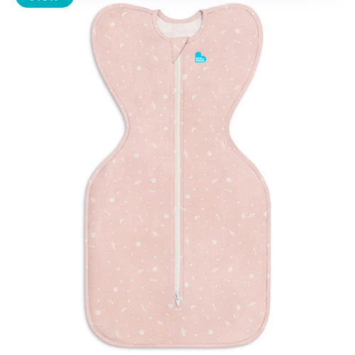 Swaddle Up™ 1.0 TOG Viscose from Bamboo Marle Pink Time and Space