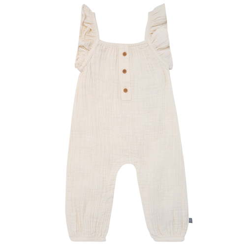 Modern Moments Baby Girl Lightweight Romper, Sizes 0/3-24 Months, Ruffled Sleeves