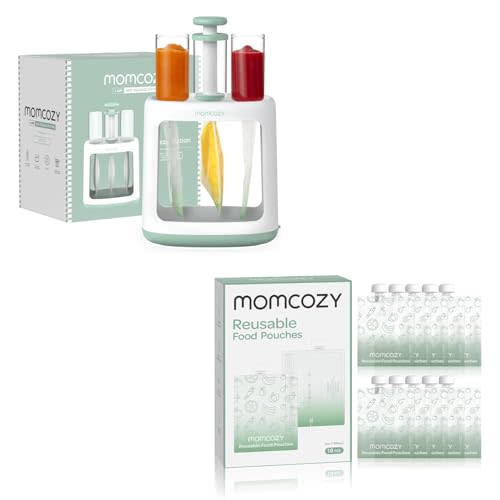 Momcozy Squeeze Station+ 4oz Reusable Food Pouches