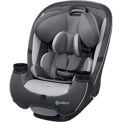 Safety 1st Grow and Go All-in-One Slim Convertible Car Seat, Rear Facing, 5-40 lbs, Forward Facing (30–65 lbs), High Back Booster Seat 40-100 pounds, Iron Frost