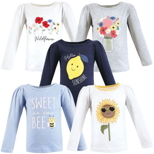 Sweet & Sassy Infant & Toddler Girls' 4-Piece Thermal Underwear