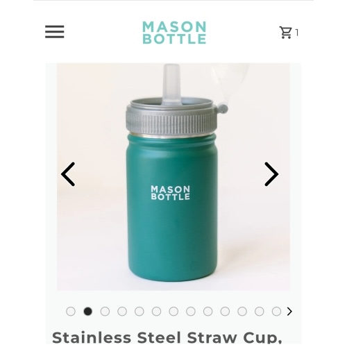 Stainless Steel Straw Cup, 16oz – Mason Bottle