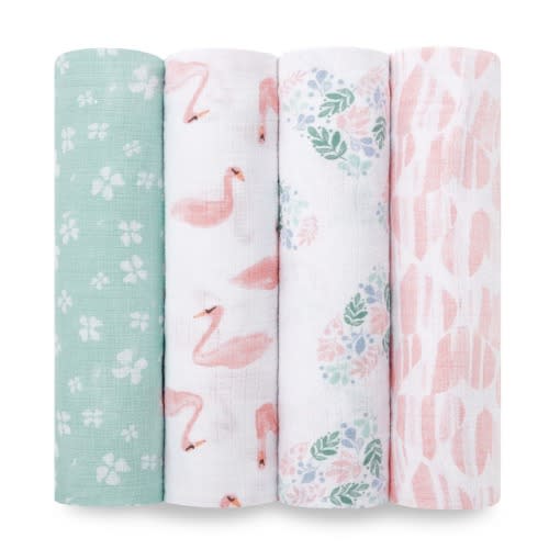 Briar Rose | Muslin Swaddle 4pk | aden + anais