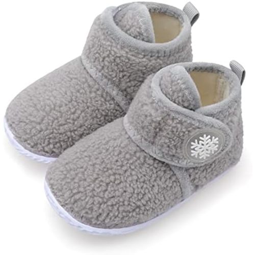 FEETCITY Baby Booties Girls Boys Infant Slippers First Walkers Shoes Warm Socks Newborn Crib Shoes