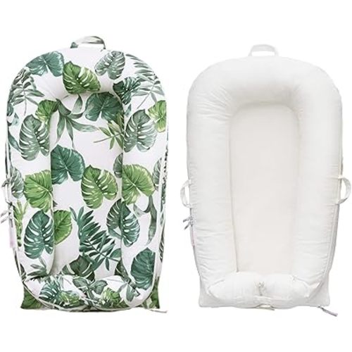 2-Piece Set (Corduroy White)*1+(Tropic Leaves)*1