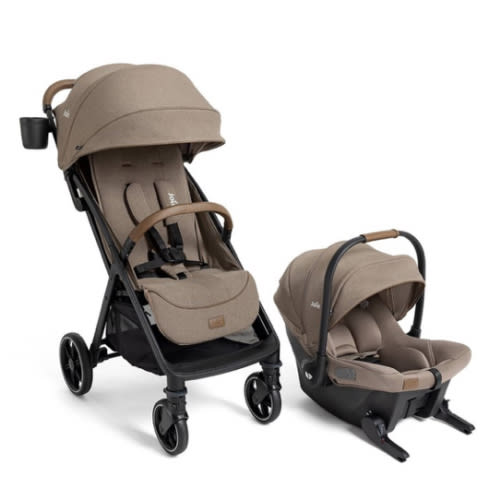Joie Nutmeg Travel System with Mint Latch - Maple
