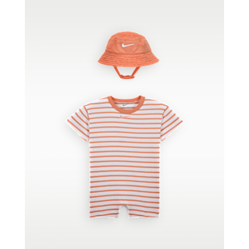 Nike Baby Short Sleeve Romper with Bucket Hat. Nike.com