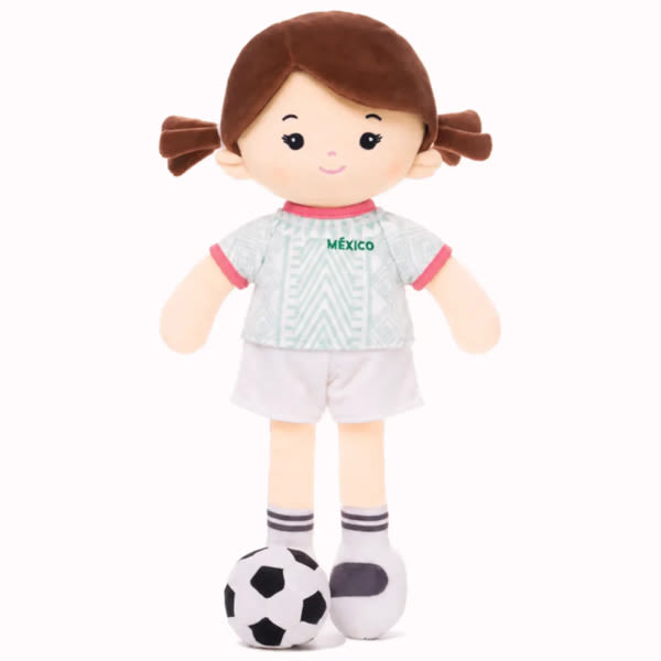 Personalized Soccer Girl - MEXICO (2 Skin Tones)