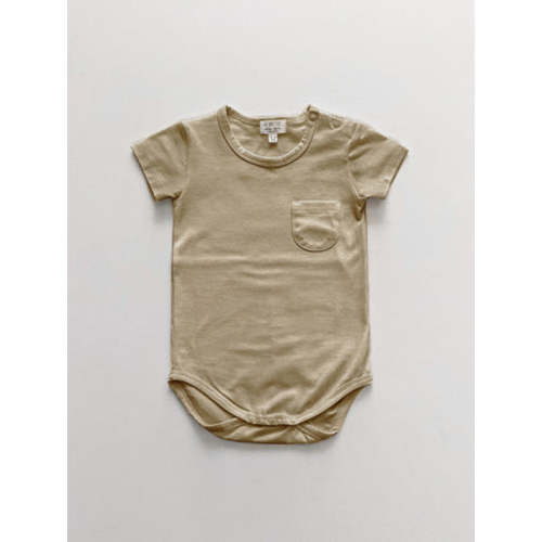 SAND The Short Sleeve Pocket Onesie