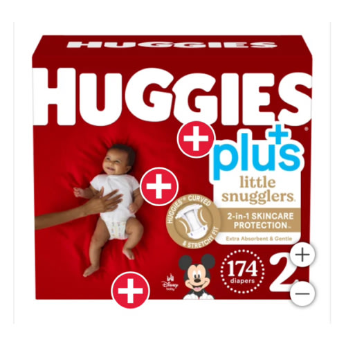 Huggies Plus Diapers Sizes 1 - 2