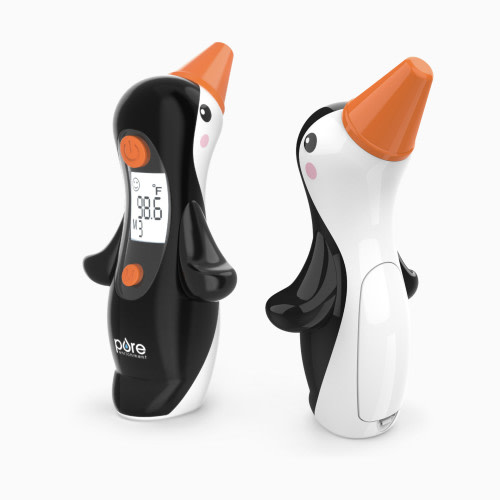 Pure Enrichment PureBaby Penguin Ear Thermometer - Black