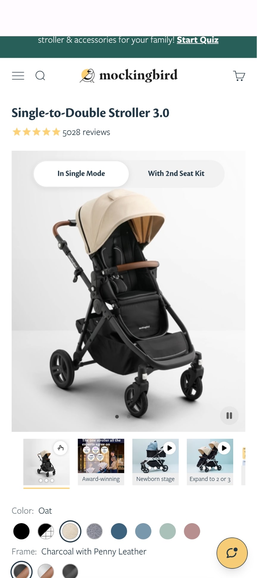 Single-to-Double Stroller 3.0