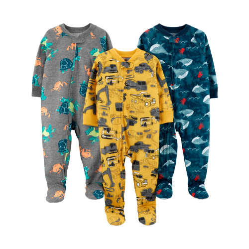 Carter's Child of Mine Toddler Pajamas, One-Piece, 3-Pack, Sizes 12M-4T