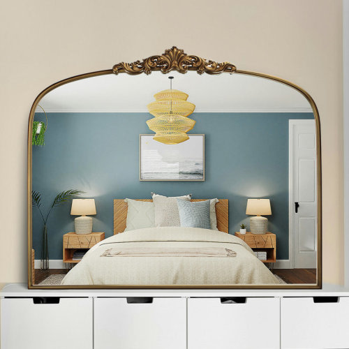 Fleur De Lis Living Vintage Gold Ornate Baroque Mirror & Reviews | Wayfair