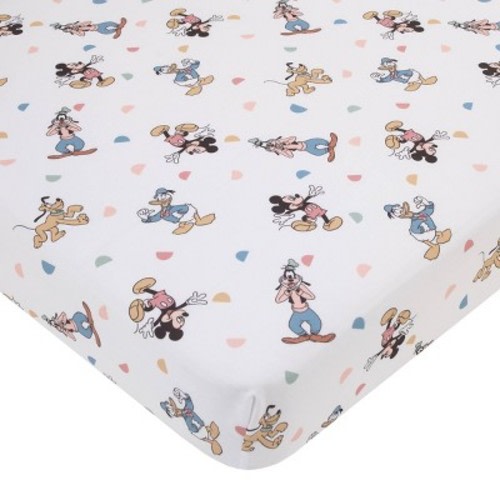 Disney Baby Mickey Mouse and Friends Fitted Crib Sheet
