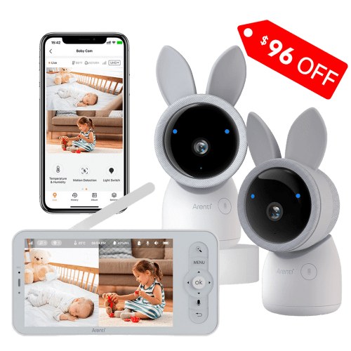 Arenti AInanny 2K UHD Video Baby Monitor with 5 Inch LCD Screen