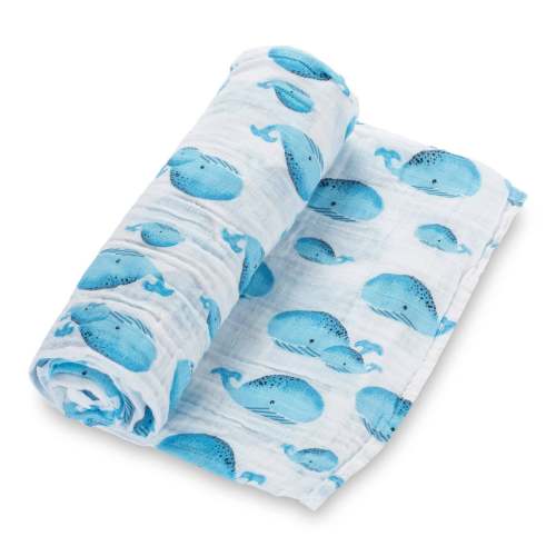 Whale Baby Swaddle Blanket