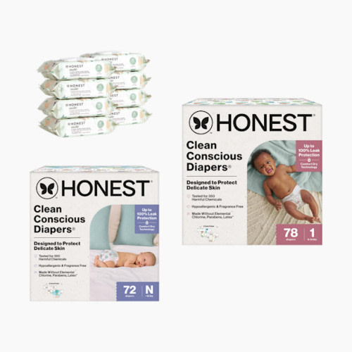 The Honest Company Newborn Diapers & Wipes Starter Bundle - Neutral