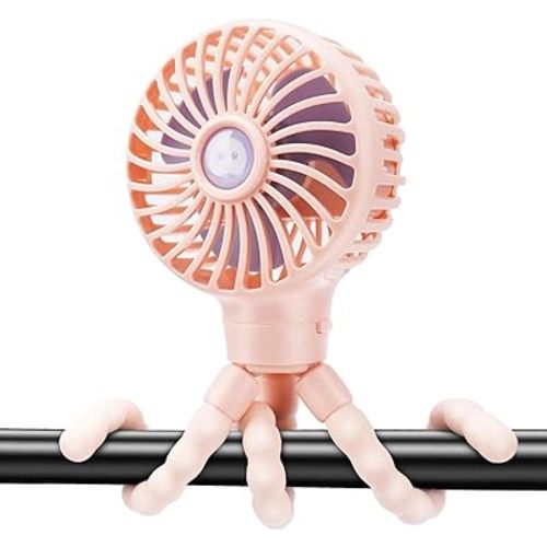 Rechargeable Stroller Fan Portable Pram Car Seat Fan With Flexible Detachable Tripod 3 Speed 360° Rotate Mini USB Handheld Clip On Fan for Stroller Push Chair Crib Office Treadmil Bike and Travel